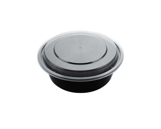 16oz / 24oz / 28oz / 32oz / 38oz PLASTIC FOOD CONTAINER WITH LID(ROUND)