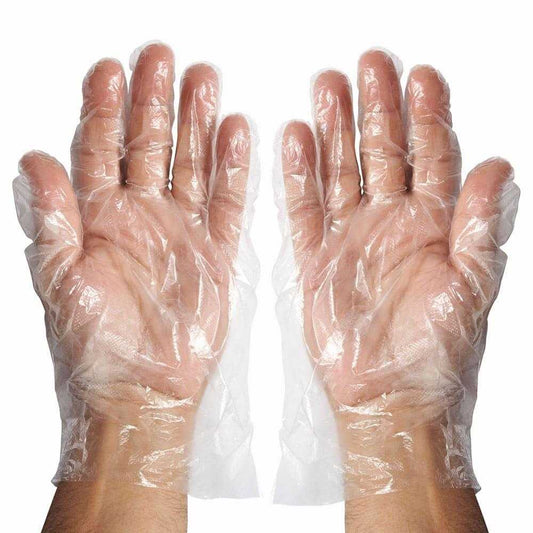 Disposable Clear Poly Gloves