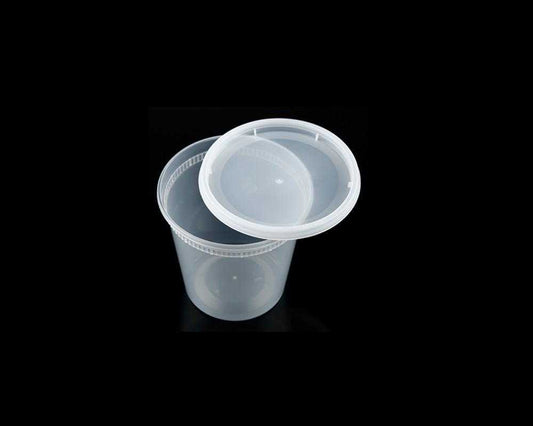 8oz / 12oz / 16oz / 24oz / 32oz / 64oz PLASTIC FOOD CONTAINER WITH LID(SOUP CUP)